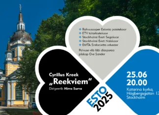 Kontsert Cyrillus Kreek “Reekviem” Stockholmis