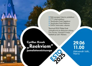 Jumalateenistus ja Cyrillus Kreek “Reekviem” Narvas (tasuta)